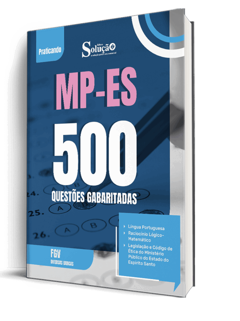 Caderno de Questões MP-ES com Conhecimentos Gerais da Editora Solução