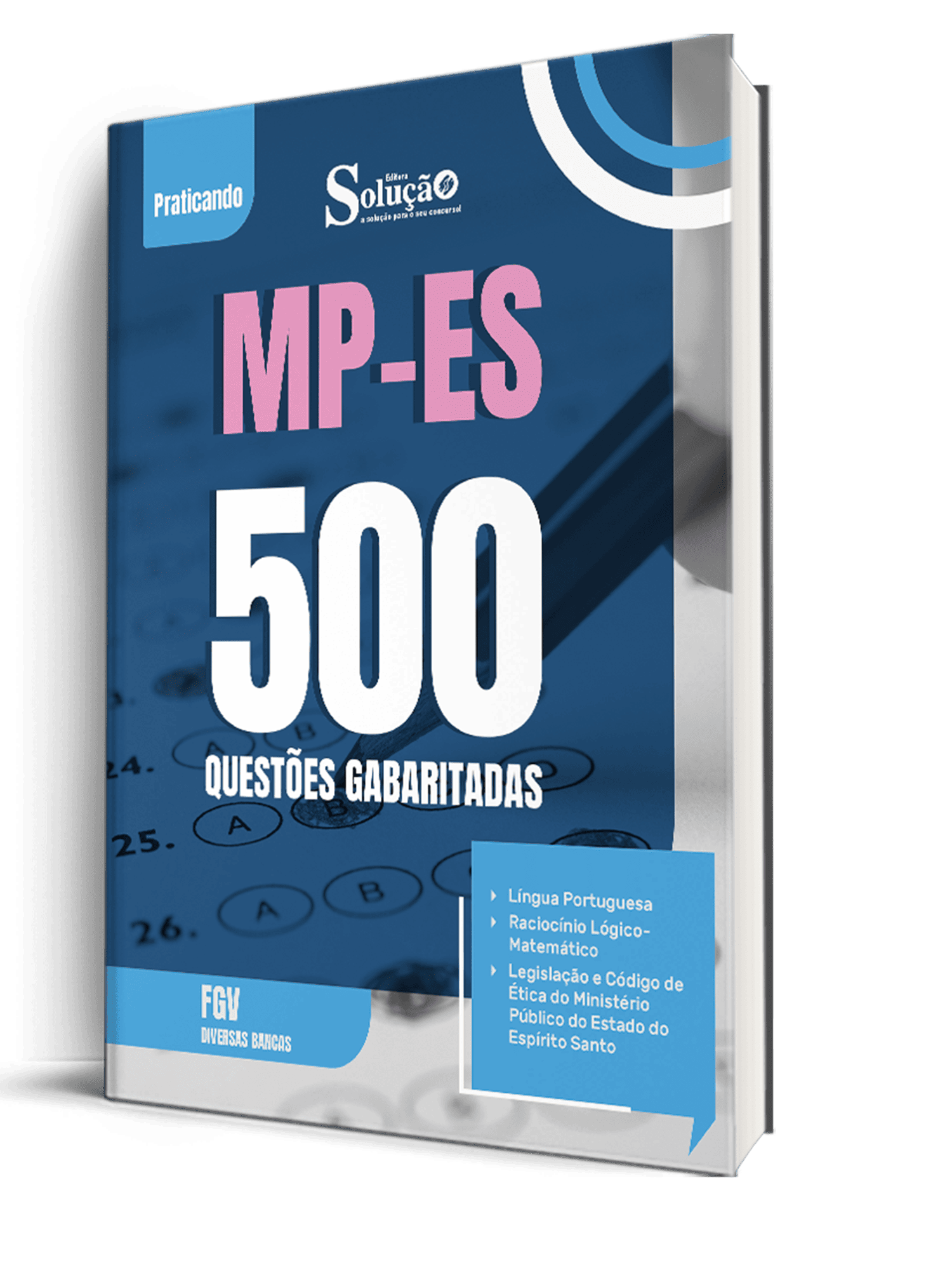 Caderno de Questões MP-ES com Conhecimentos Gerais da Editora Solução