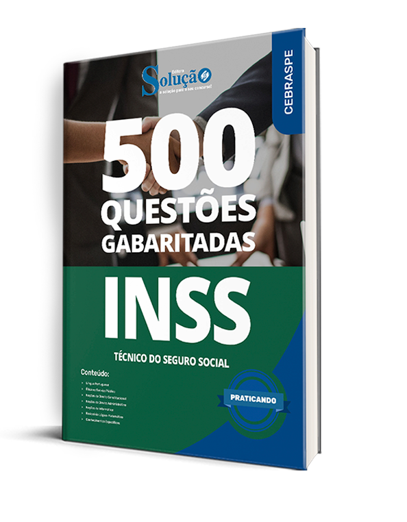 Caderno de Questões INSS para Técnico do Seguro Social da Editora Solução