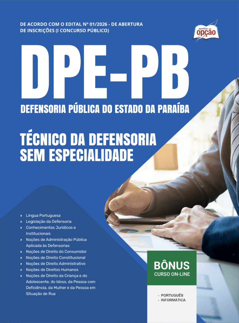 Apostila DPE-PB Técnico – Defensoria Pública da Paraíba