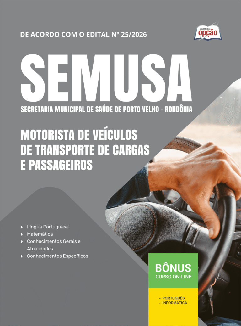 Apostila SEMUSA Motorista – Porto Velho RO
